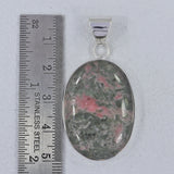 Pink Rhodonite Silver Pendants