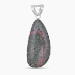 Pink Rhodonite Silver Pendants