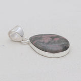 Pink Rhodonite Silver Pendants