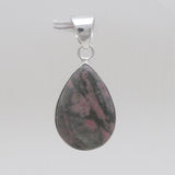 Pink Rhodonite Silver Pendants