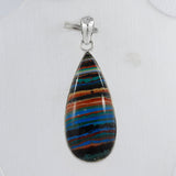 Rainbow Calsilica Sterling Silver Pendant