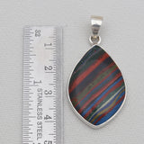 925 Sterling Silver Rainbow Calsilica Pendants