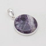 Amethyst Lace Agate Silver Pendants