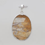 Brecciated Mookaite Silver Pendants