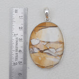 Brecciated Mookaite Silver Pendants