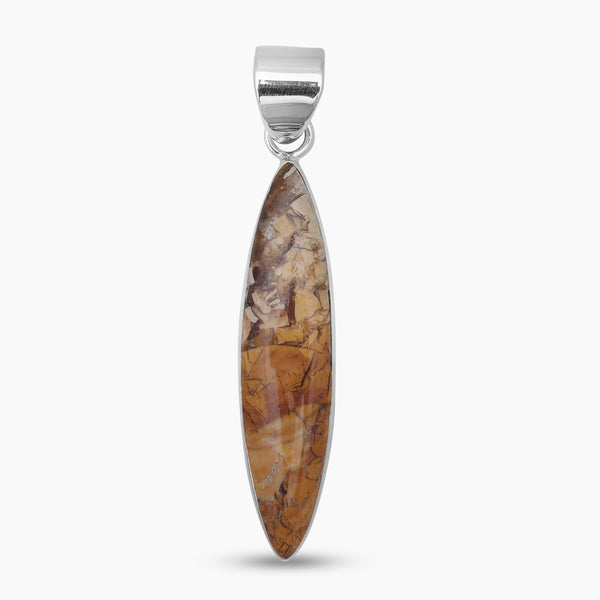 Brecciated Mookaite Silver Pendants