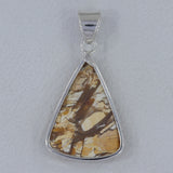 925 Silver Brecciated Mookaite Pendants