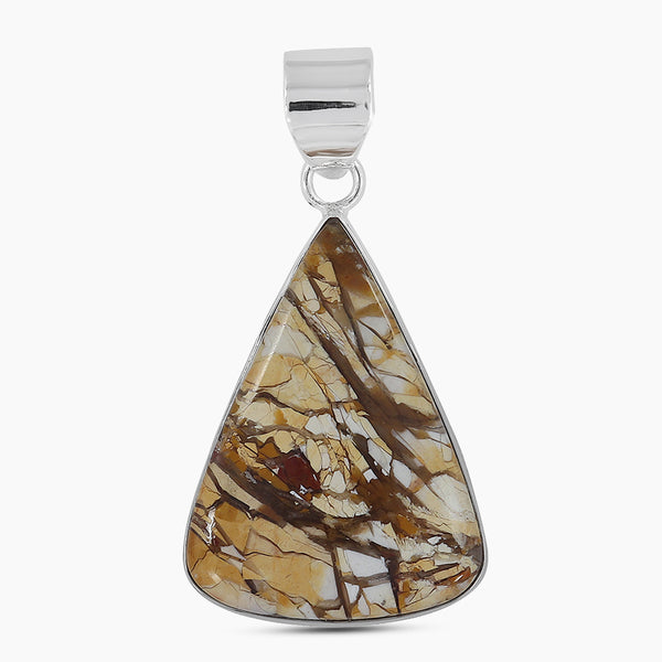 925 Silver Brecciated Mookaite Pendants