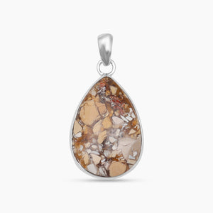 Brecciated Mookaite Silver Pendants