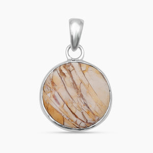 Brecciated Mookaite Silver Pendants