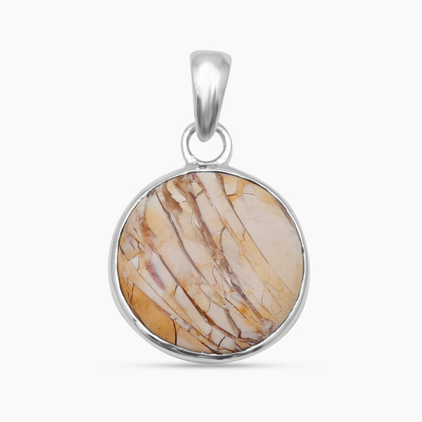 Brecciated Mookaite Silver Pendants