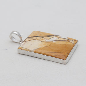 Brecciated Mookaite Silver Pendants