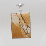 Brecciated Mookaite Silver Pendants