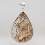Brecciated Mookaite Silver Pendants