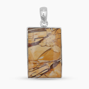 Brecciated Mookaite Silver Pendants