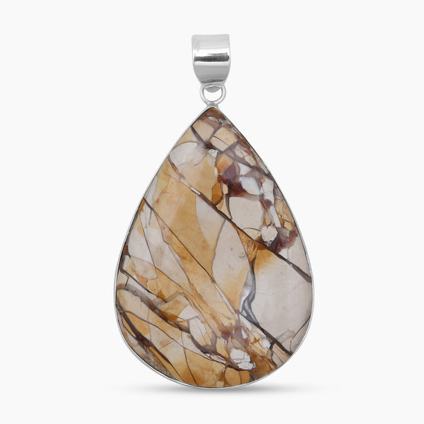 Brecciated Mookaite Silver Pendants