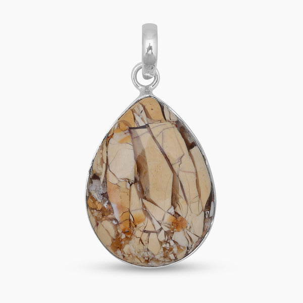 Brecciated Mookaite Silver Pendants