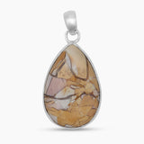 Brecciated Mookaite Silver Pendants