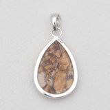 Brecciated Mookaite Silver Pendants