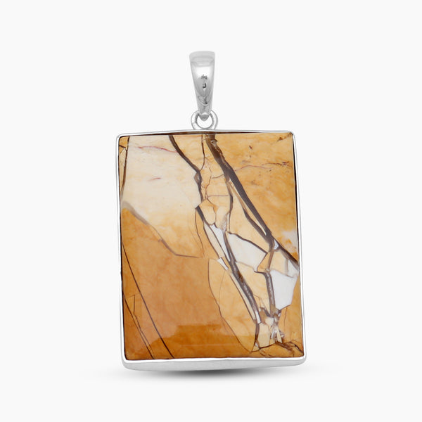 Brecciated Mookaite Silver Pendants