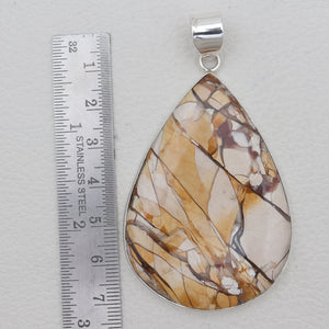 Brecciated Mookaite Silver Pendants