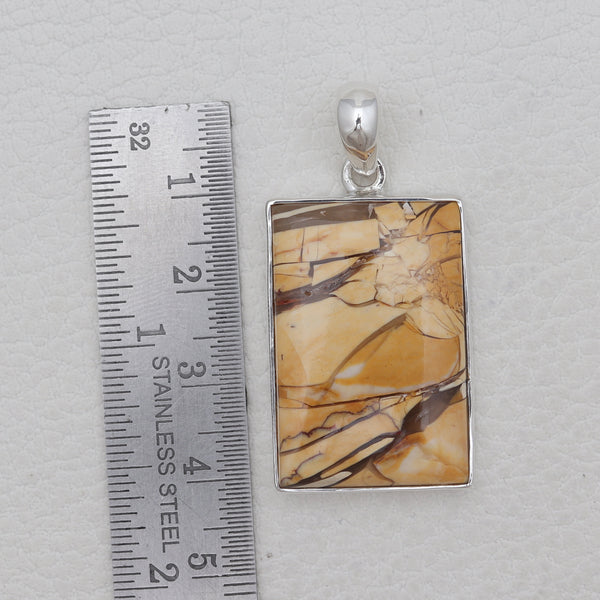 Brecciated Mookaite Silver Pendants