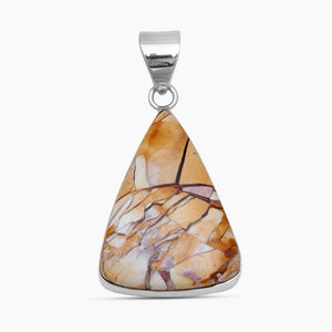 925 Silver Brecciated Mookaite Pendants