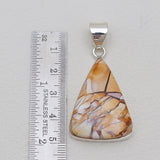 925 Silver Brecciated Mookaite Pendants