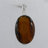 Tiger Eye 925 Sterling Silver Pendant