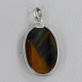 Tiger Eye 925 Sterling Silver Pendant