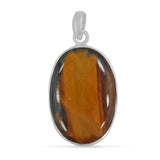 Tiger Eye 925 Sterling Silver Pendant