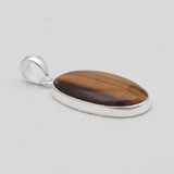 925 Sterling Silver Tiger Eye Pendants