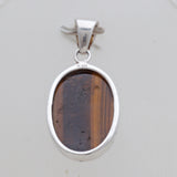 925 Sterling Silver Tiger Eye Pendants