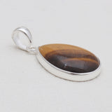925 Sterling Silver Tiger Eye Pendants