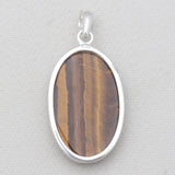 925 Sterling Silver Tiger Eye Pendants