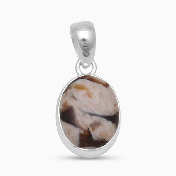 Peanut Wood Jasper Silver Pendants
