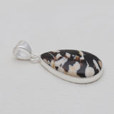 925 Sterling Silver Peanut Wood Jasper Pendants