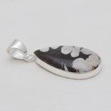 925 Sterling Silver Peanut Wood Jasper Pendants