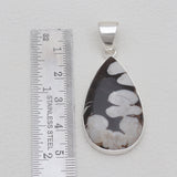 925 Sterling Silver Peanut Wood Jasper Pendants