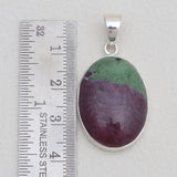 925 Sterling Silver Ruby Zoisite Pendants