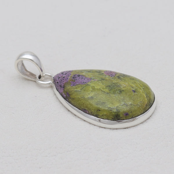 Tasmanian Serpentine Silver Plain Pendants