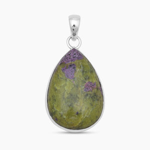 Tasmanian Serpentine Silver Plain Pendants