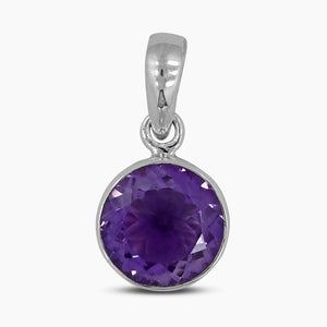 925 Sterling Silver Amethyst Pendants