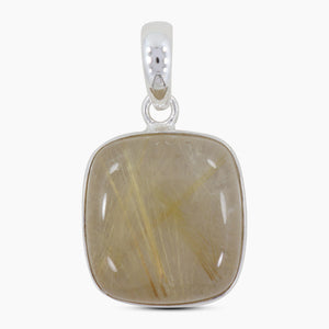 925 Sterling Silver Rutilated Quartz Pendants