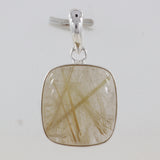 925 Silver Rutilated Quartz Pendant