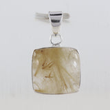 925 Silver Rutilated Quartz Pendant