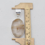 925 Sterling Silver Rutilated Quartz Pendants