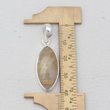 Rutilated Quartz Silver Pendants