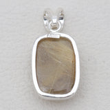 925 Sterling Silver Rutilated Quartz Pendants