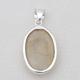 925 Sterling Silver Rutilated Quartz Pendants